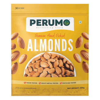 Almonds | Handpicked, Crunchy & Nutrient-Rich California Almonds | 200g