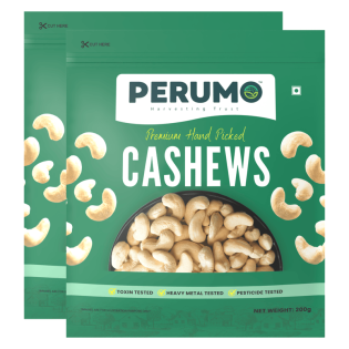 Cashews Pack of 2 | Handpicked, Creamy & Nutrient-Rich Cashews | 2 x 200g (400g)