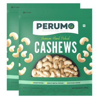Cashews Pack of 2 | Handpicked, Creamy & Nutrient-Rich Cashews | 2 x 200g (400g)