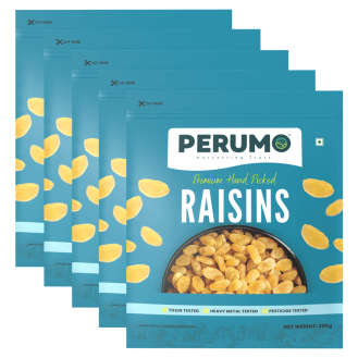 Raisins Pack of 5 | Handpicked, Naturally Sweet & Nutrient-Rich Raisins | 5 x 200g (1Kg)
