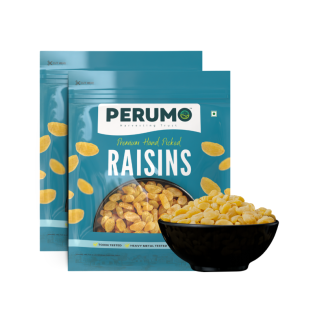 Premium Raisins Twin Pack | Naturally Sweet & Nutrient-Rich Dry Fruits | 2 x 200g (400g) Premium Raisins Twin Pack | Naturally Sweet & Nutrient-Rich Dry Fruits | 2 x 200g (400g)